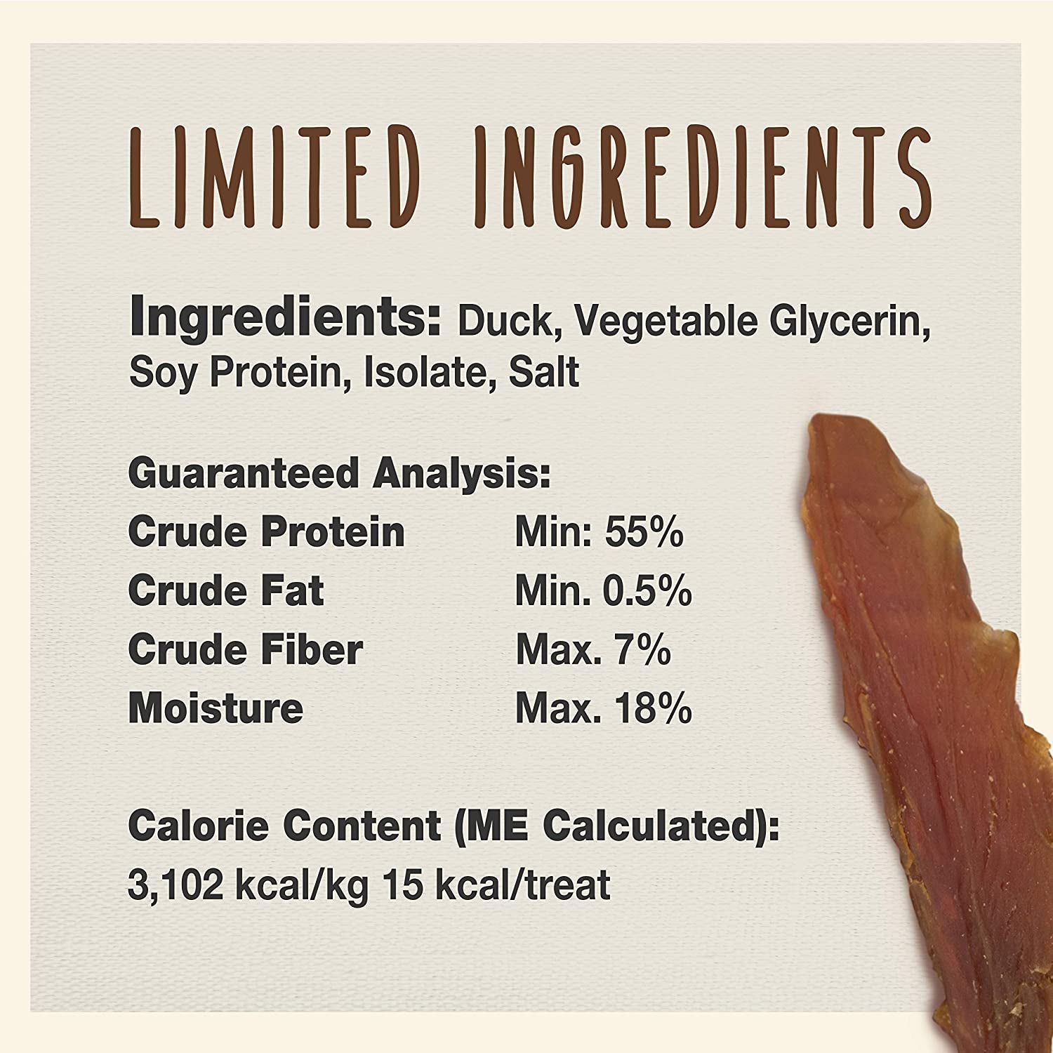 Gourmet Duck Jerky Dog Treats for Training - Healthy & Natural Dog Training Treats for Small & Large Breeds - Inspected & Tested in USA (14 Oz.)