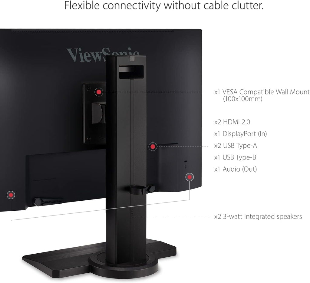 XG2431 24 Inch 1080P Gaming Monitor with 240Hz, 0.5Ms, Freesync Premium, NVIDIA G-Sync Compatible, Advanced Ergonomics, Eye Care, HDR400