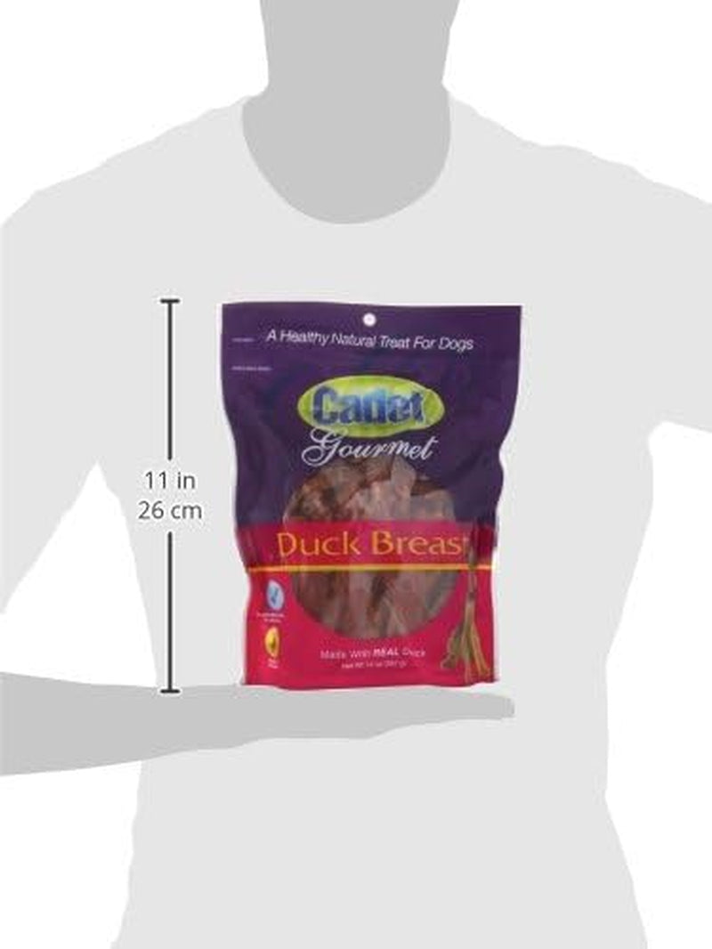 Gourmet Duck Jerky Dog Treats for Training - Healthy & Natural Dog Training Treats for Small & Large Breeds - Inspected & Tested in USA (14 Oz.)