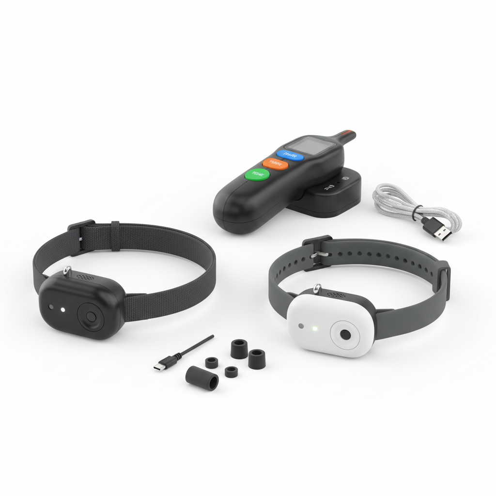2 in 1 Dog Training Collar & anti Bark Collar 600M Rechargeable Dog Electric Collar Waterproof Remote Dog Pet Product