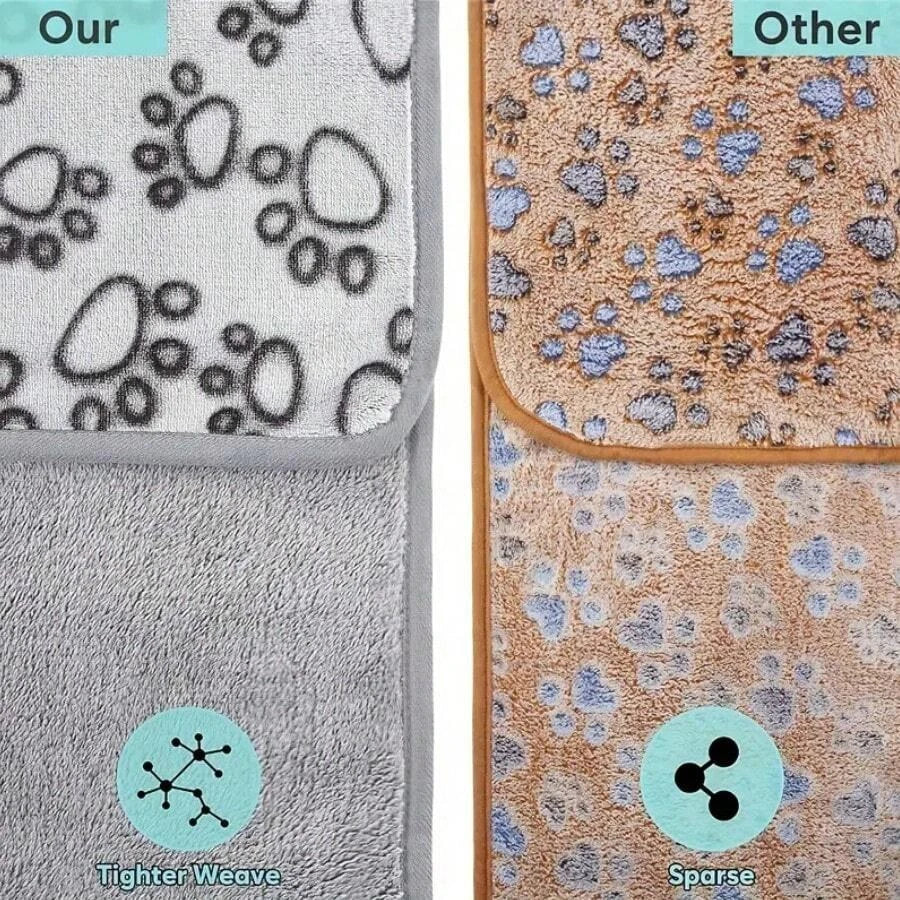 Stuffed Premium Soft Dog Blanket, Puppy Essentials Dog Products Cat Calming Blankets Throw for Small Medium Dogs