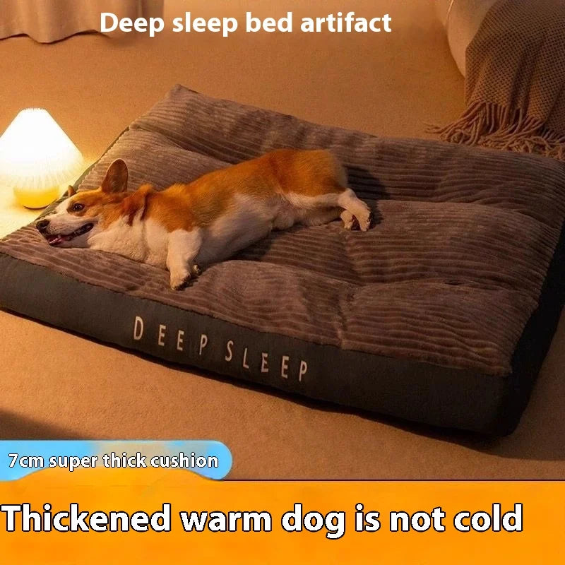 All-Season Dog Bed, Winter Pet, Small, Medium and Large Dogs, Warm, Detachable and Washable Cat Bed, Dog Product Pad