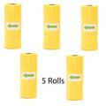 Disposable Pet Poop Bags Dog Poop Bag Bone Dispenser with Leash Clip Puppy Dog Products Supplies 5Roll(75Pcs) Bags